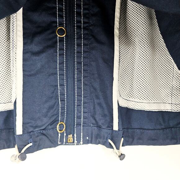 Oleg Cassini Sport Navy Sea Combers Zip Jacket Women’s 2X Nautical Preppy 3711 - Picture 6 of 8